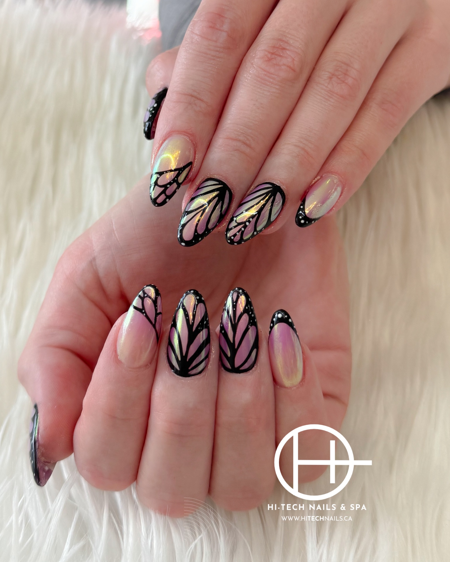 Floral nail art
